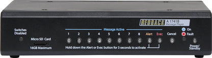 Audio Message Players 8 Way MP3 Message Player With Alert/Evac A1741B