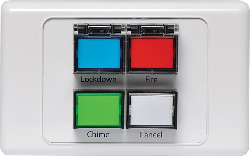 Lockdown / Fire / Chime / Cancel Remote Wall Plate A2069