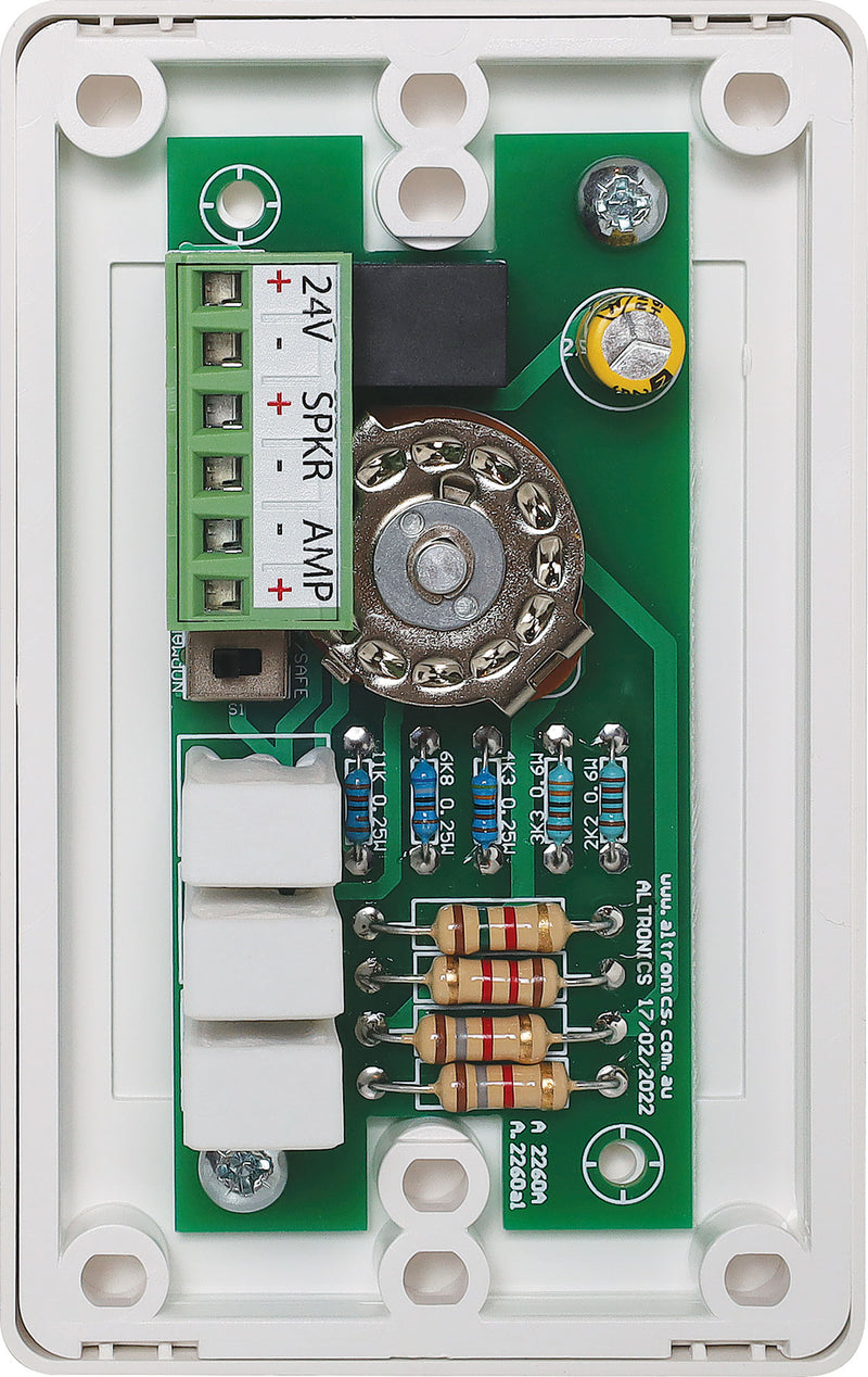 Attenuator Volume Control 10W 100V Line - Vert. Dual Cover A2260A