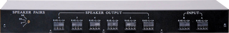 6 Zone 100W Speaker Switcher with Volume Control A2387