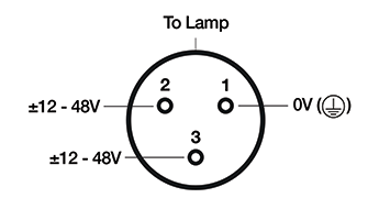 LED Lamp XLR Gooseneck 12VDC 450mm 90 Deg. A2498