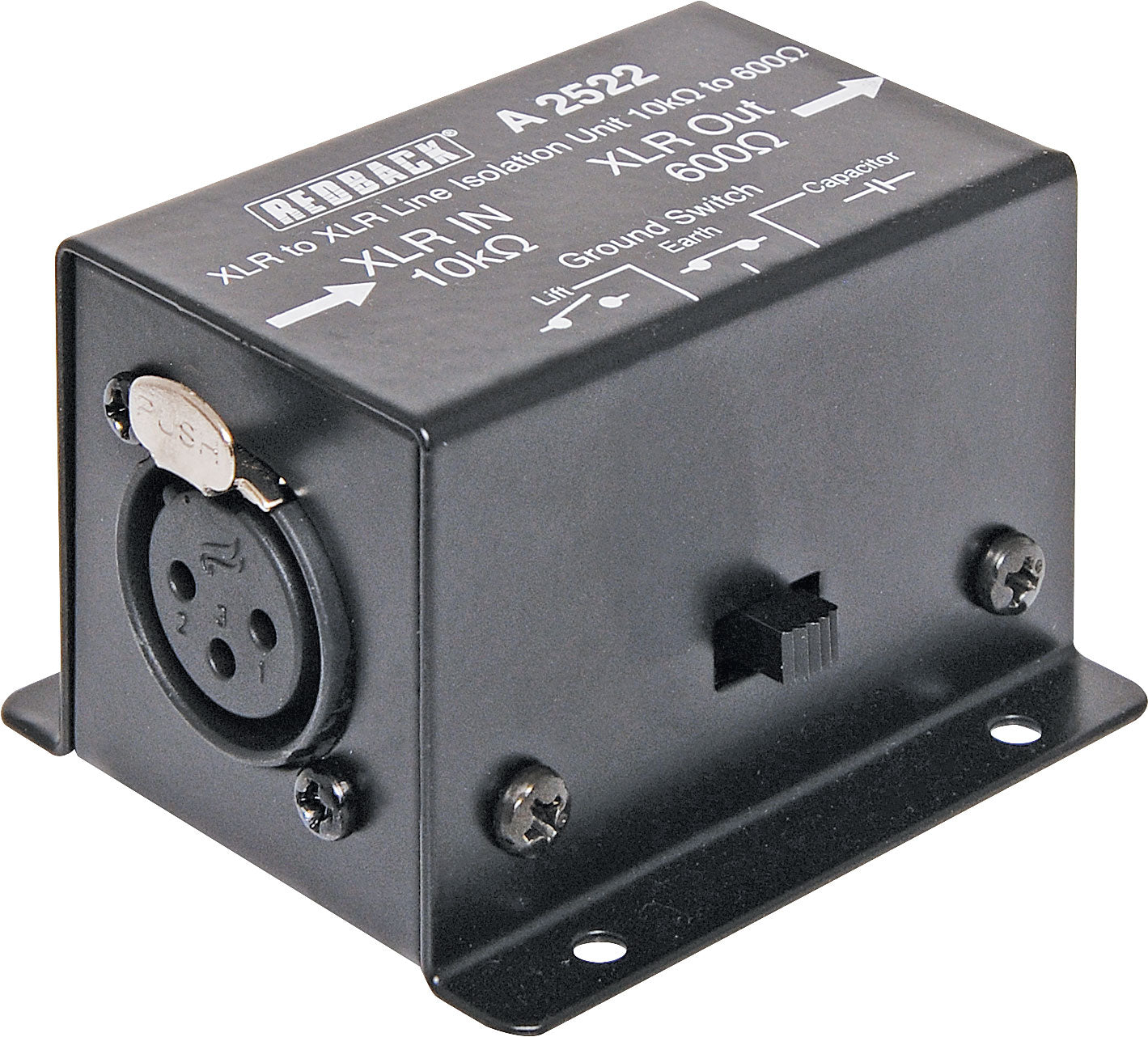 Line Isolation Transformer 10k ohms to 600 ohms XLR A2522