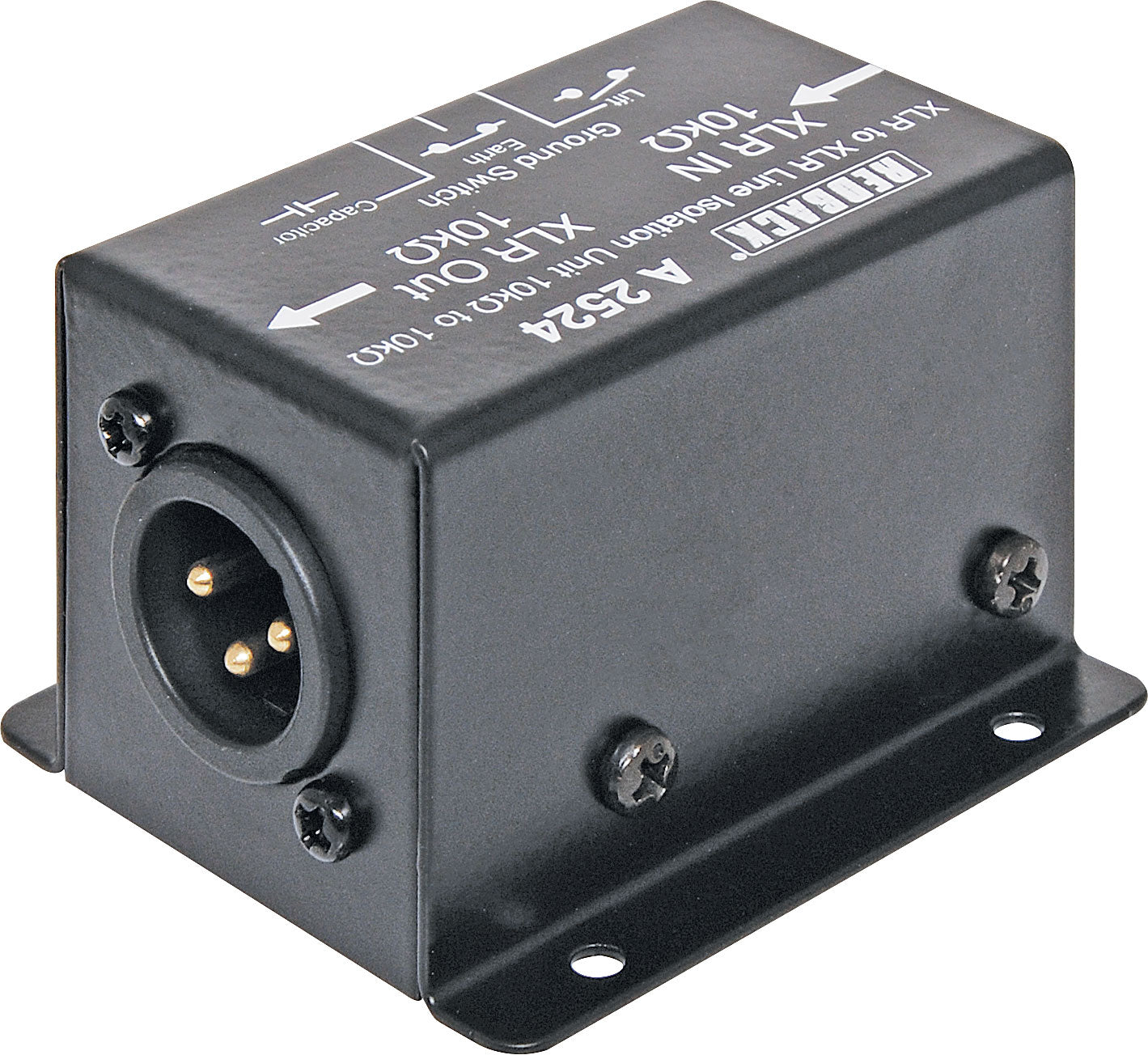 Line Isolation Transformer 10k ohms to 10k ohms XLR A2524