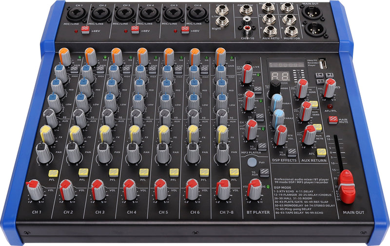 Professional Audio 14 Channel Mixing Desk With USB, Bluetooth & DSP A2655