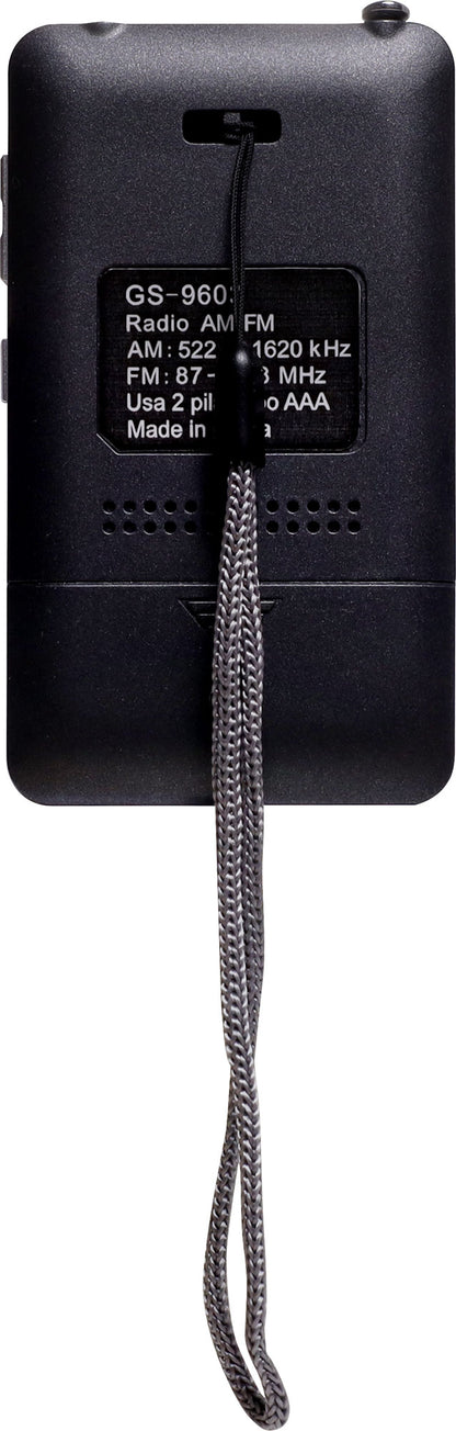 Pocket Radio Am/fm 2x AAA Batt A2798A