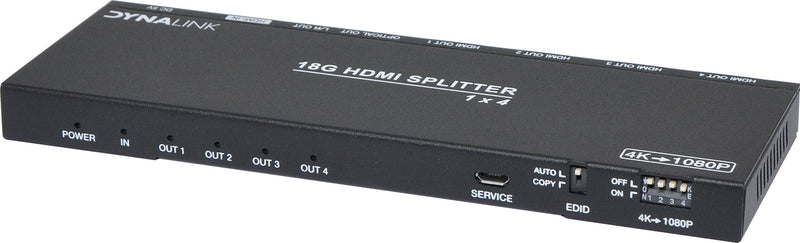 HDMI Splitter 1x4 With Downscaler & Audio Extractor A3114