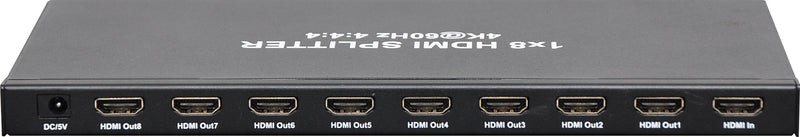 HDMI Splitter 8 Way V2.0 18GBps Bandwidth A3136C