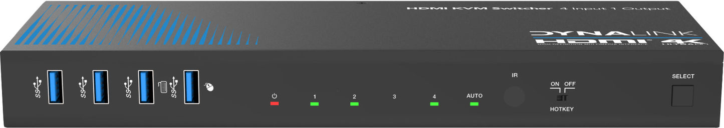 HDMI Switcher Dynalink 4 Way Usb / HDMI 4k KVM Switcher A3246