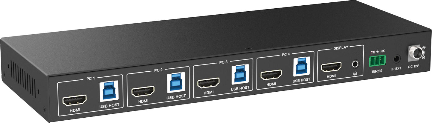 HDMI Switcher Dynalink 4 Way Usb / HDMI 4k KVM Switcher A3246