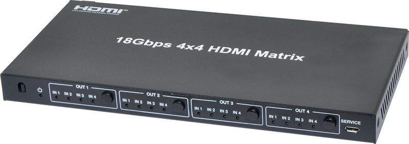 HDMI Switcher 4K 4x4 18Gbps HDMI Matrix Switcher A3444B