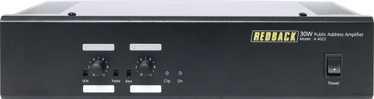 Public Address (PA) Amplifier 30W 2 Input 100V A4022
