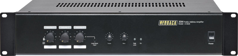 30W 3 Input 100V Public Address (PA) Amplifier Rack Mount A4026