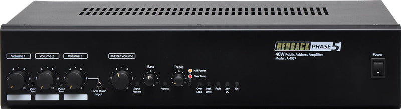 Phase5 40 Watt 100V Public Address Amplifier A4037