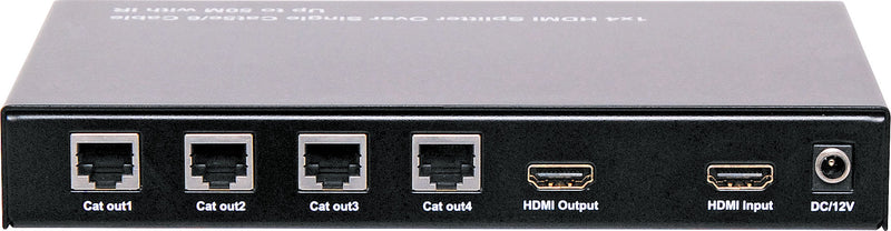 HDMI Splitter Cat 5e/6 Balun Extender System - 4 Way Transmitter A4131