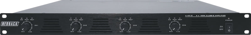 4 x 120W Class D Public Address Amplifier A4310