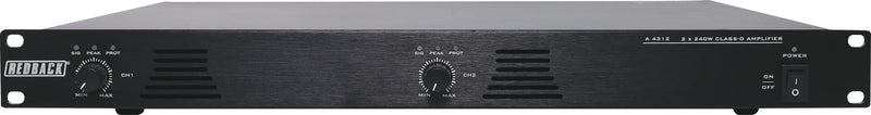 2 x 240W Class D Public Address (PA) Amplifier A4312