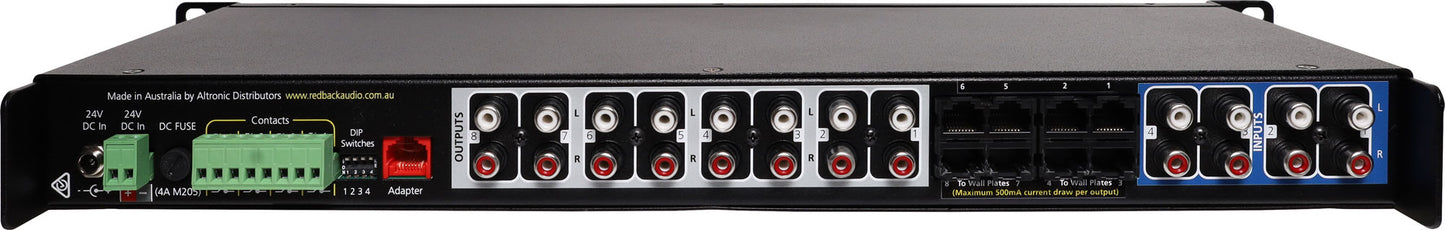 Audio Switcher System 4x8 Stereo A4460