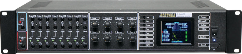 8 Input to 8 Output Audio Matrix Switcher A4480B