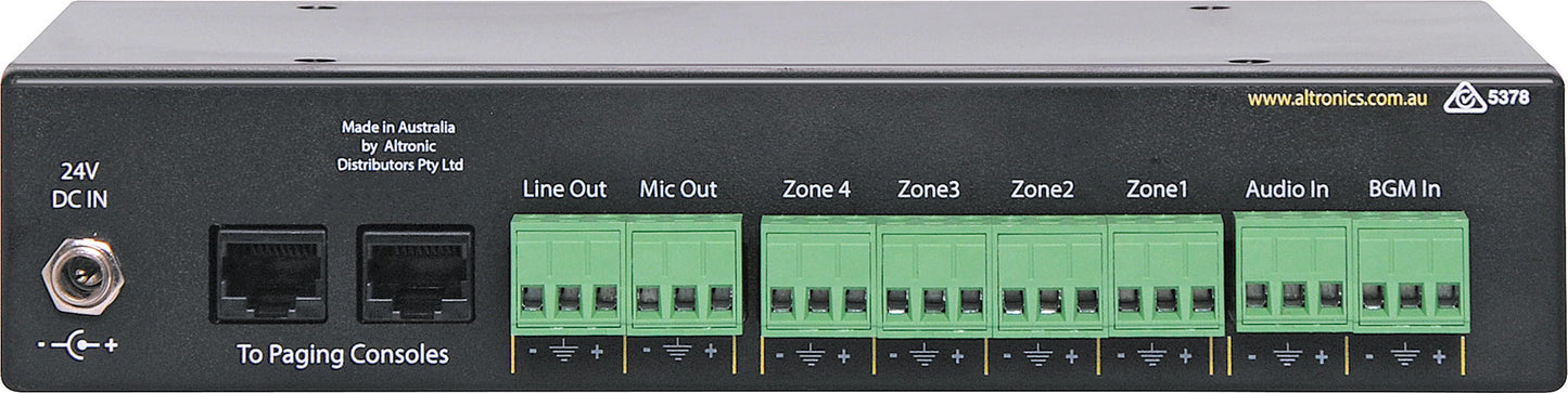 Paging Relay Box To Suit A4660 4 Zone A4489A