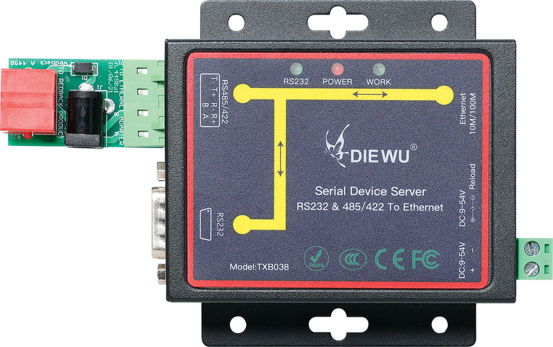 Serial To Ethernet Converter Network Connection Pack A4498