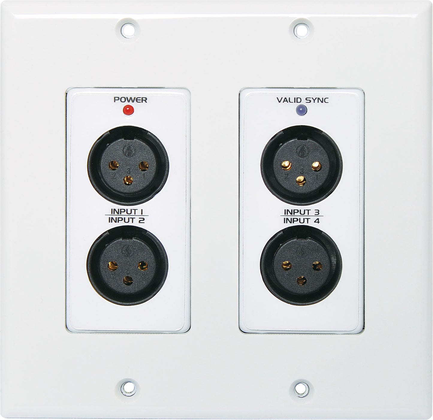 Wall Plate Dante Mic/Line 4 Input, 2 Output Dual A4816