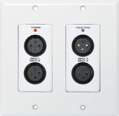 Wall Plate Dante Mic/Line 4 Input, 2 Output Dual A4816