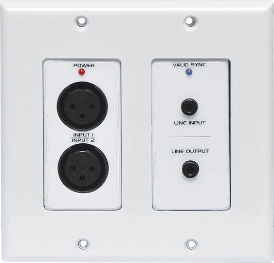 Wall Plate Dante Mic/line 4 Input, 4 Output Dual A4818