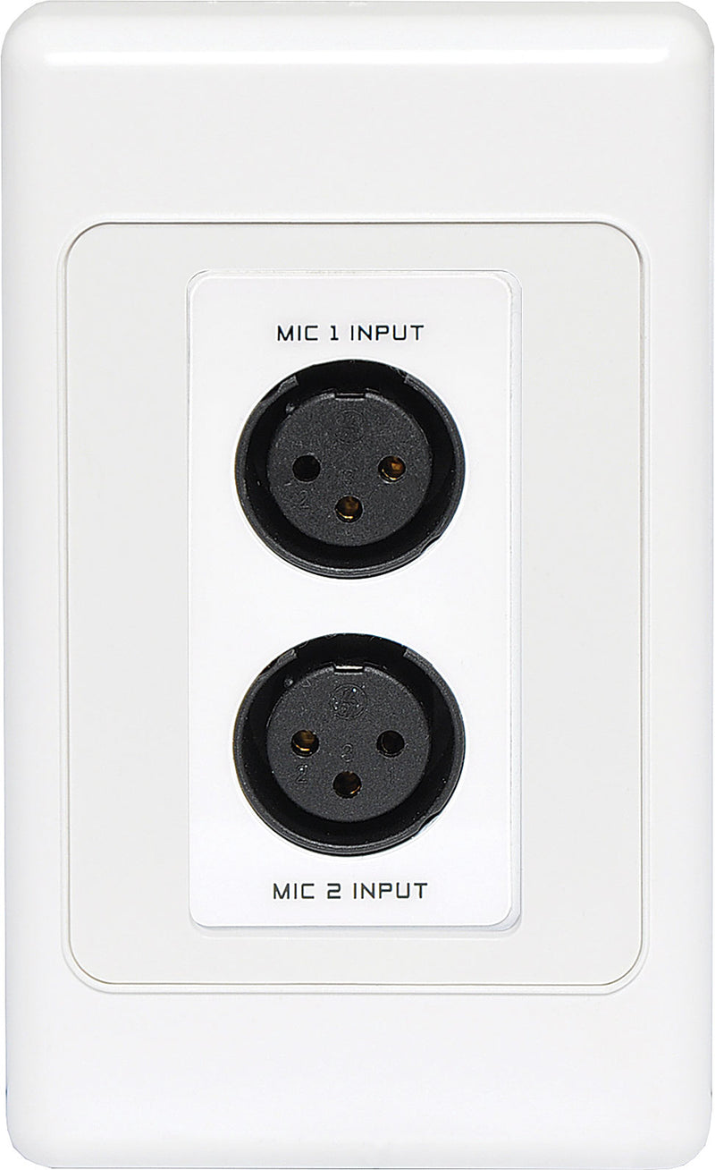 Dual 3 Pin XLR Input UTP Balun Wallplate A4825