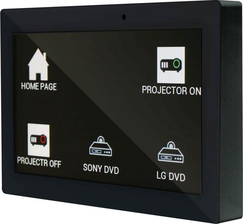 Programmable Universal 7" Touchscreen Wallplate - Black A6530