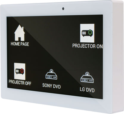Matrix Mixers Programmable Universal 7" Touchscreen Wallplate White A6531