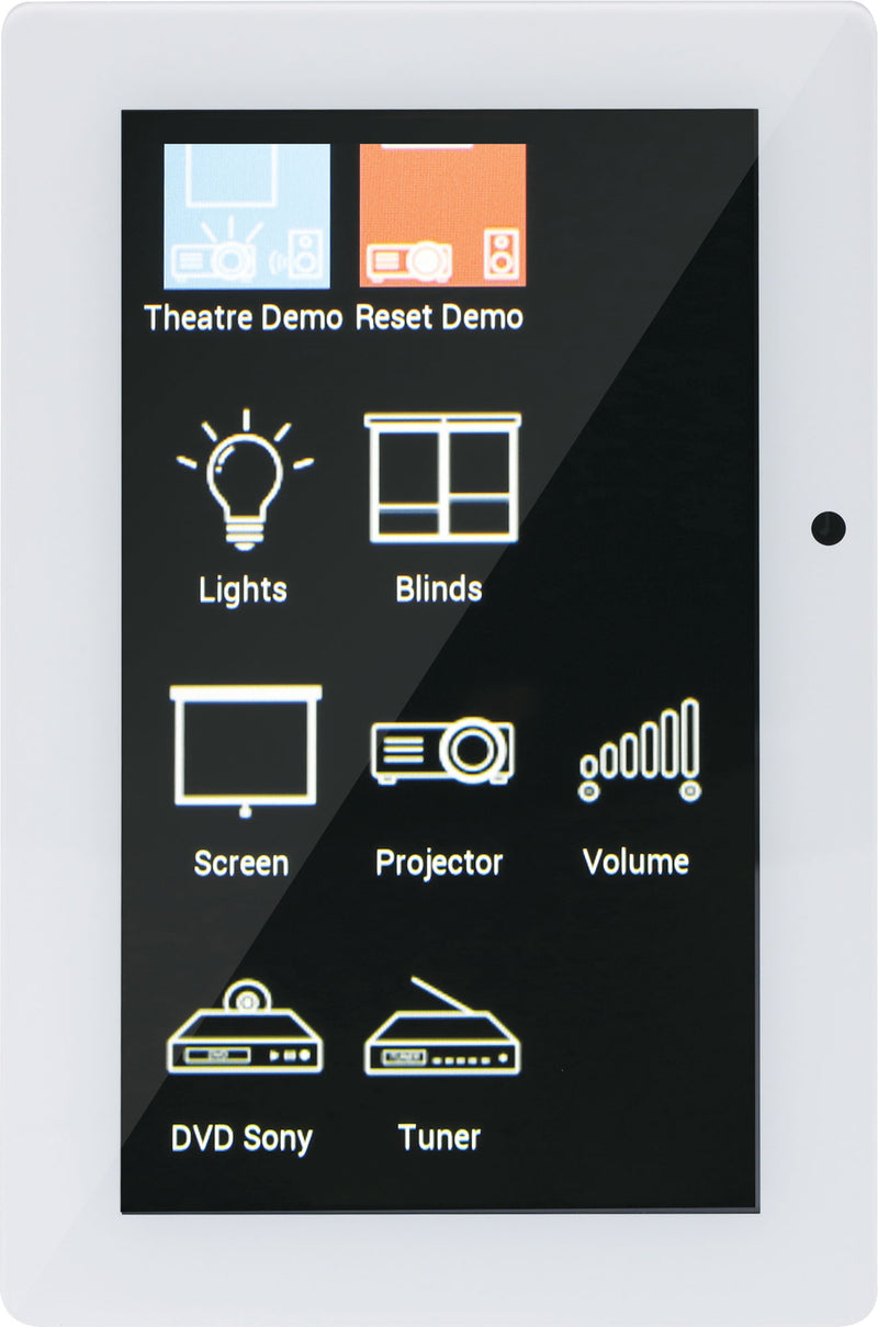 Programmable Universal 4.3" Touchscreen Wallplate - White A6541