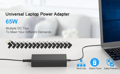 Mains Laptop Power Supply 19v 65W 3.42A 3mm X 1.1mm A65W