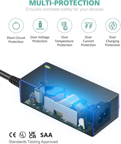 Mains Laptop Power Supply 19v 65W 3.42A 3mm X 1.1mm A65W