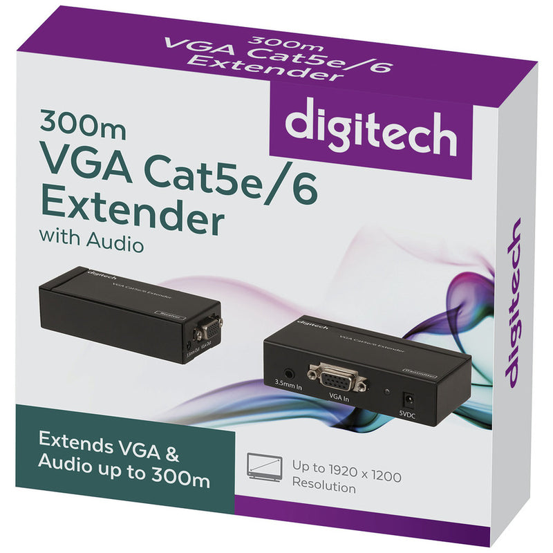 VGA Cat5e/6 Extender with Audio 300m AC1671