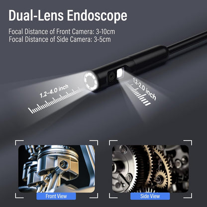Inspection Camera USB Dual Lens 3Mp Ip67 9 Adj LED, Ios/android 3.5/5m Cable AGH035