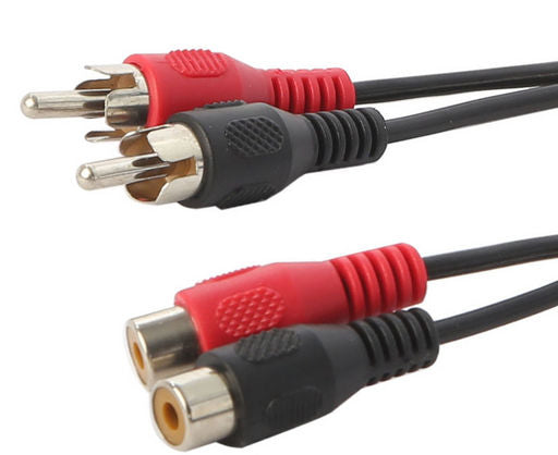 RCA Extension Lead 2xRCA Plugs To 2xRCA Sockets 2m AL628