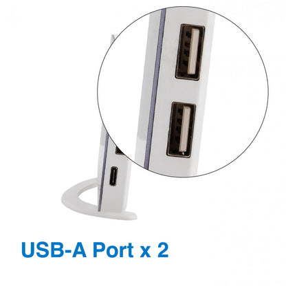 Laser Mirrored Alarm Clock Dual Alarm Usb ALC-MIROR-170