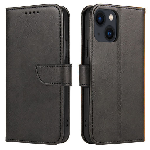 Litchi iPhone 14 Wallet Case Black ALC9170-102
