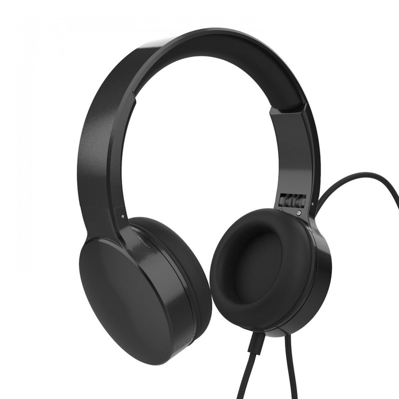 LASER Wired Headphones Black AO-HEAD22-BLK