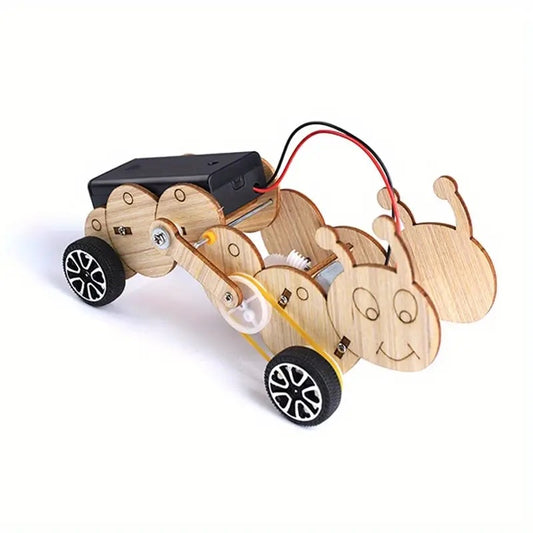 Wooden Kit 3d Robot Caterpillar Battery Operated Ap4307548