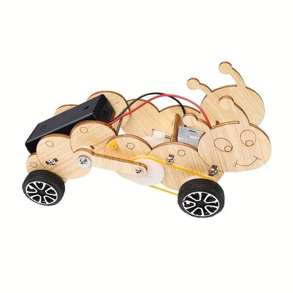 Wooden Kit 3d Robot Caterpillar Battery Operated Ap4307548