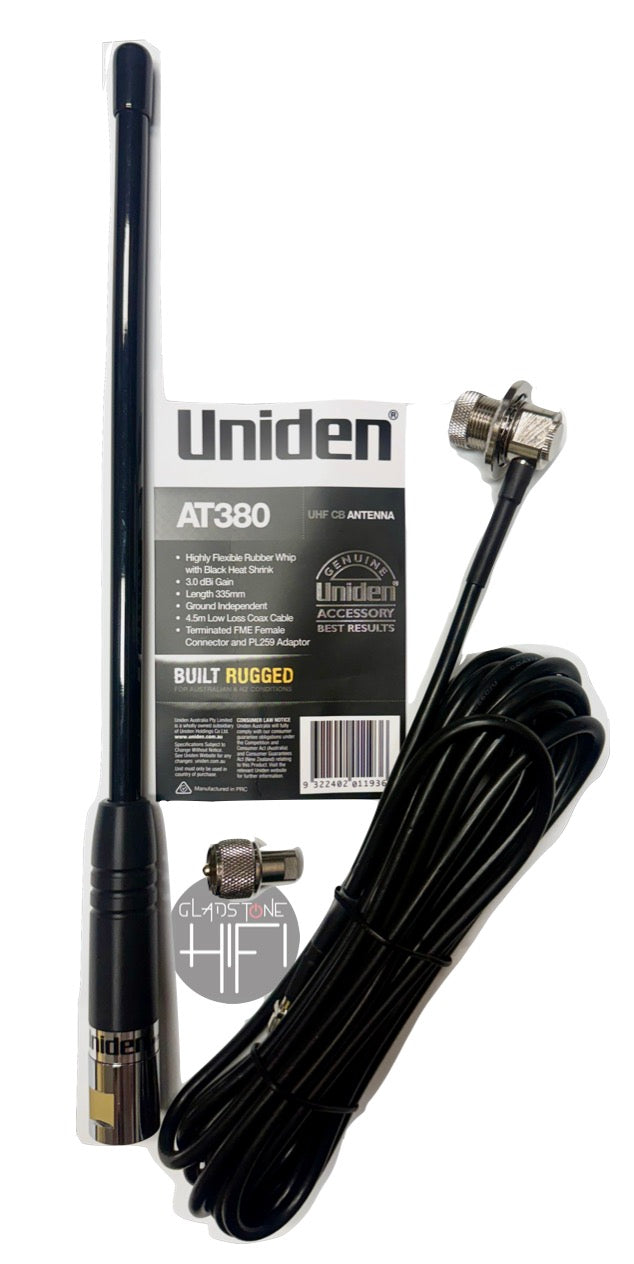 Uniden 3DB UHF CB Flexible Antenna Kit AT380