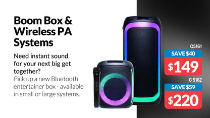 Dynalink Entertainer Pro XL Portable Bluetooth Speaker & PA C5162