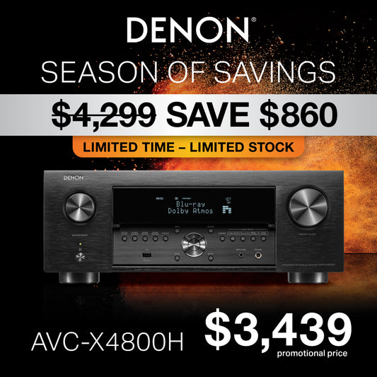 Denon AVC-X4800H 8K video and 3D audio 9.4 Channel Receiver AVC-X4800H