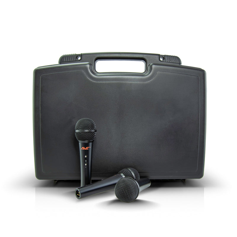 Ave Dynamic Microphones 3 Pack Inc Carry Case VOX-PACK