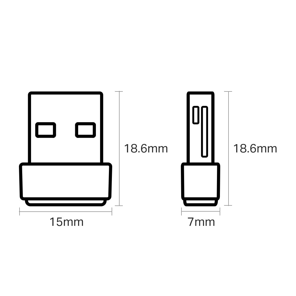 Tp-link Archer T2u Nano Ac600 Nano Dual Band WI-FI USB Adapter NWTL-ARCHERT2UNANO
