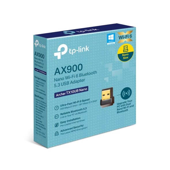 TP-Link Archer Tx10ub Nano Ax900 Wifi 6 Bluetooth NWTL-ARCHERTX10UB-NANO