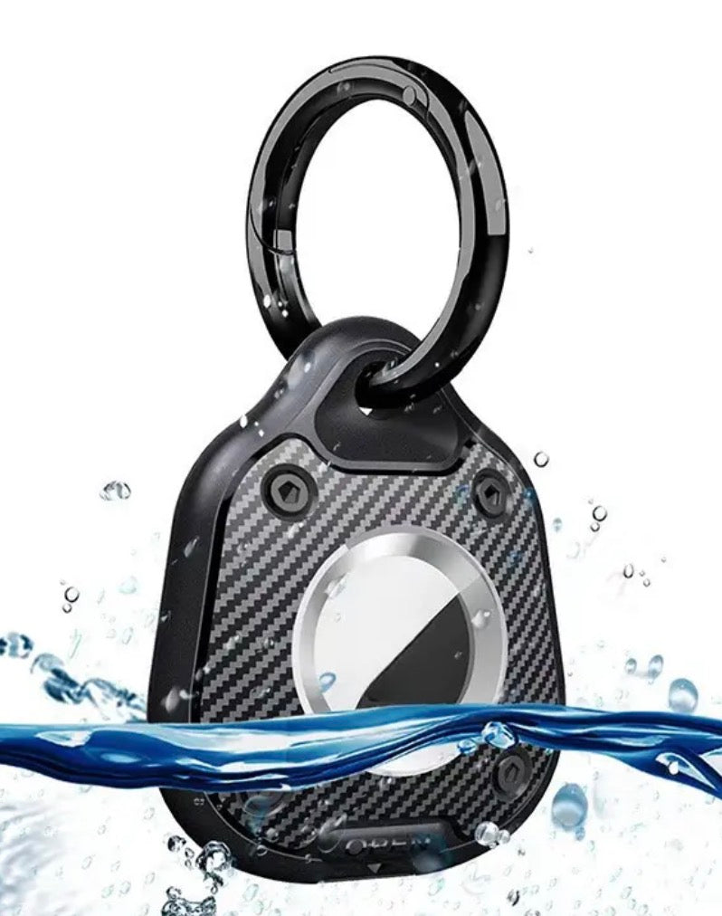 Airtag Case With Keychain Ring Waterproof TPU Protective Cover BH131091BLU