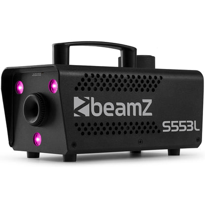 Beamz Fog Machine 550w 3XRGB LED Remote Control S553L