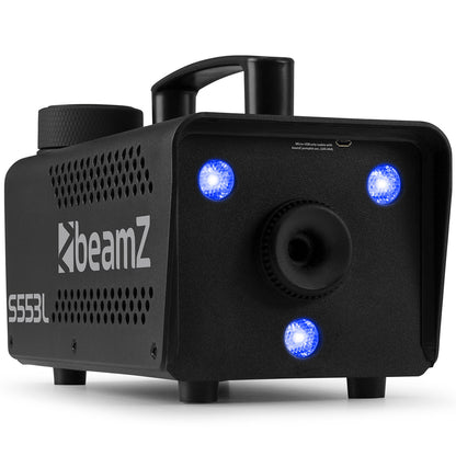 Beamz Fog Machine 550w 3XRGB LED Remote Control S553L